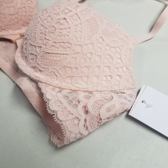 Auden Racerback Front Clasp Push-Up Bra Pink - Picture 4 of 6